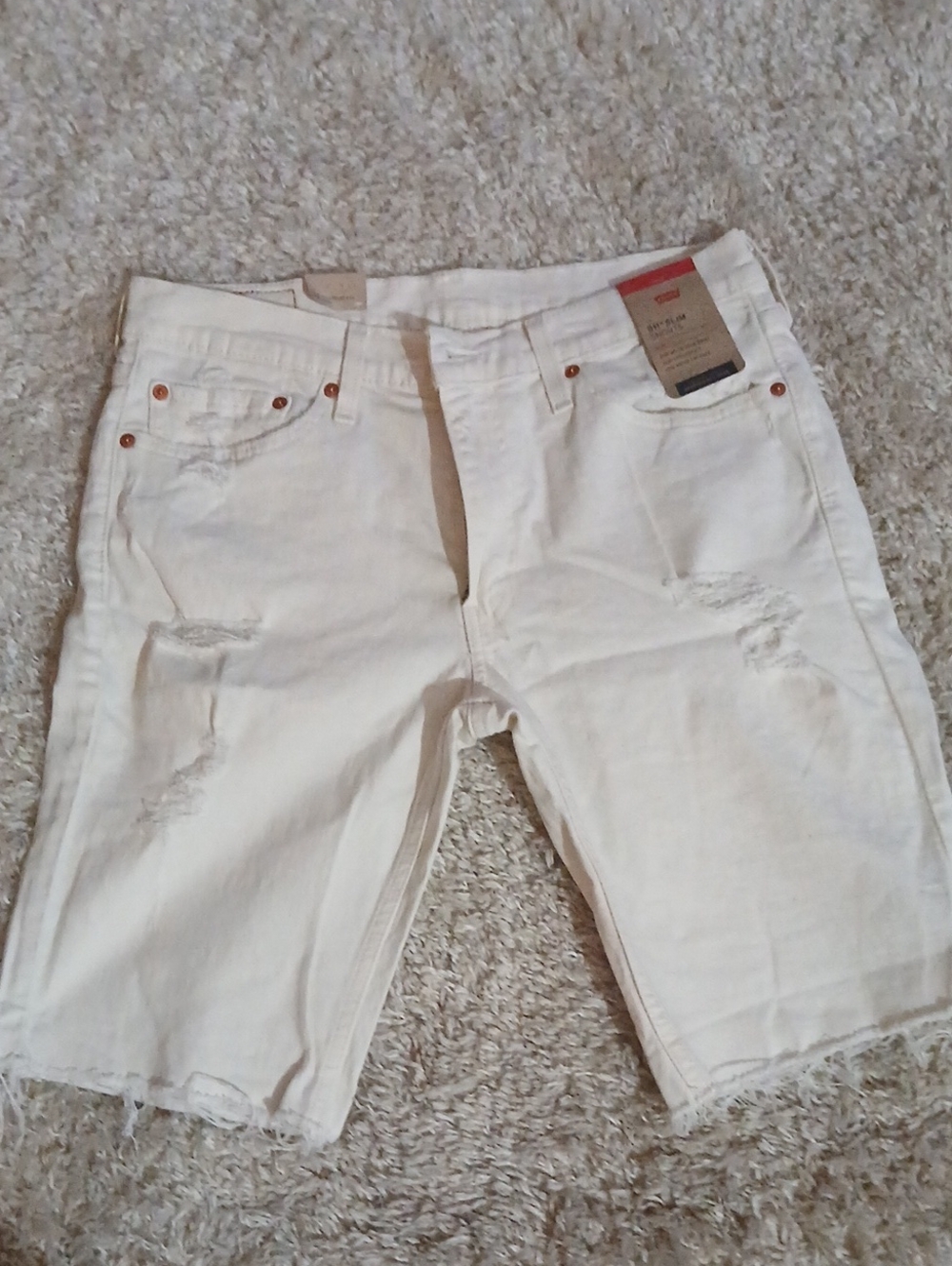 NWT LEVIS 511 CUT OFF DENIM SHORTS